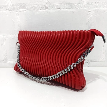 Маленькая сумка клатч Princessa красная 6013 red