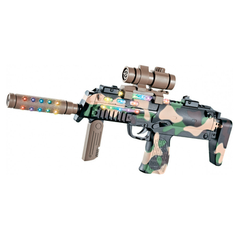 Игрушечное оружие ZIPP Toys Автомат свето-звуковой HK MP7 в наборе с очками, камуфляж/ко (810A)