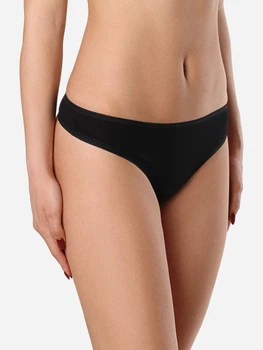 Трусики танга жіночі бавовняні Conte Elegant CE BASIC COLLECTION LST 2000 XS (90) Black (4810226481516)