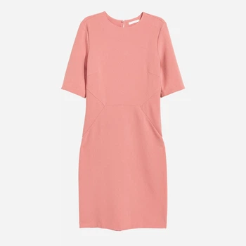 Сукня коротка осіння жіноча H&M 0429942_тем. рожевий 42 Темно-рожеве (KAY2000000934471)