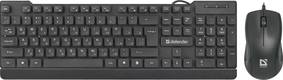 Комплект проводной Defender York C-777 с подставкой USB (45779)