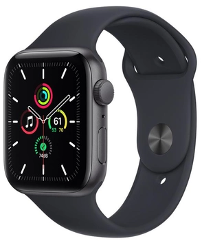 Смарт-часы Apple Watch SE GPS 44mm Space Grey Aluminium Case with Midnight Sport Band (MKQ63UL/A)