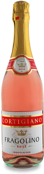 Винний напій Dr. Zenzen Cortigiano Fragolino Rose рожеве солодке 0.75 л 7% (8005415060009)