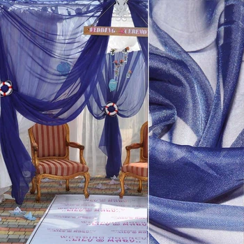 Вуаль тюль шифон синяя, ш.280 (30155.018)