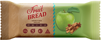 Батончик Fruit Bread Яблочный Сладкий мир 60 г (1533)