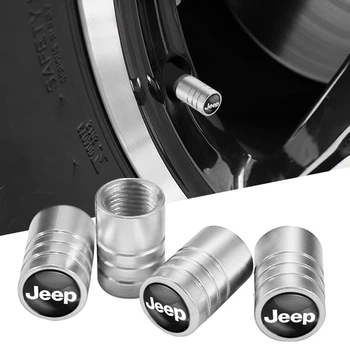 Ковпачки на ніпель для Jeep Alitek Long Silver Джип (4 шт) (67089)