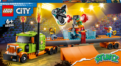 Конструктор LEGO City Stuntz Вантажівка для шоу каскадерів 420 деталей (60294)