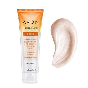 Зволожуючий денний крем Avon Nutraeffects Radiance з тональним ефектом «Сяйво» з SPF 20 50 мл