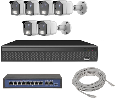 Комплект IP-видеонаблюдения Covi Security IPC-6W 2MP KIT