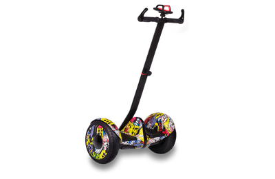 Гироскутер з ручкою для дітей і дорослих Monorim M1Robot Ninebot mini 10,5" (Music Edition) - Hand Drive PRO Hip-Hop yellow (Хіп-Хоп Жовтий). 31172