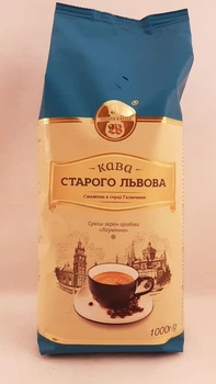 Кава у зернах з ароматом ірландського крему Кава Старого Львова Лігумінна 1 кг