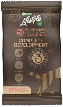 Беззерновые лакомства с лососем для молодых собак всех пород Nature's Protection Lifestyle Grain Free Salmon Complete development 110 г (4771317472045)