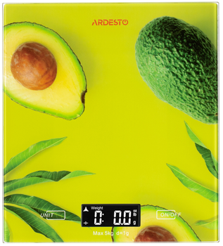 Весы кухонные Ardesto SCK-893AVOCADO