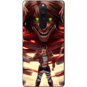 Силиконовый бампер чехол Candy для Xiaomi Redmi 8 с аниме Attack on Titan