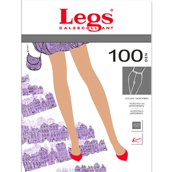 Колготы женские классические LEGS 1/2 DARK BLUE (402 TETTI)