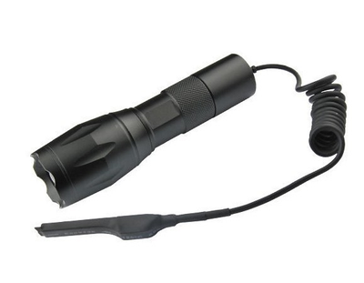 Ліхтарик підствольний під рушницю Bailong Police BL Q1831 T6 (суперпотужний) з виносною кнопкою 1x18650/3xAAA, zoom, з кріпленням