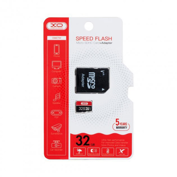 Карта памяти XO microSDHC 32GB Class10 + адаптер