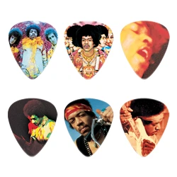 Медиаторы DUNLOP JHPT08H JIMI HENDRIX MONTAGE PICK TIN (HEAVY)