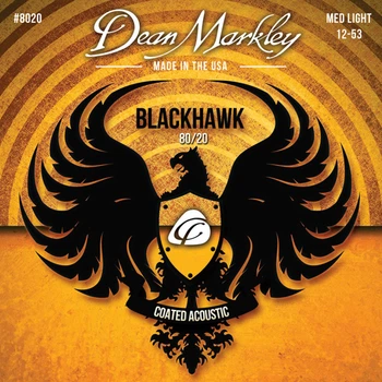 Струны для гитары DEAN MARKLEY 8020 BLACKHAWK ACOUSTIC 80/20 BRONZE ML (12-53)