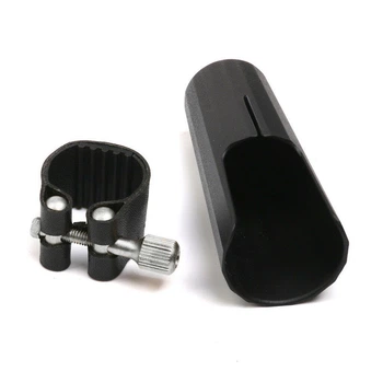 Лигатура и колпачок для сопрано саксофона J.MICHAEL D02 Leather Clamp and Cap for Soprano Sax