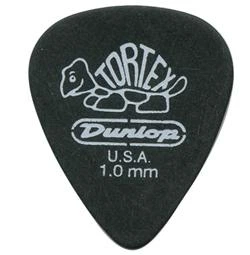 Медіатори DUNLOP 488P1.0 TORTEX PITCH BLACK PLAYER'S PACK 1.0