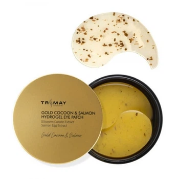 Питательные патчи с икрой лосося Trimay Gold Cocoon Salmon Hydrogel Eye Patch 60 шт