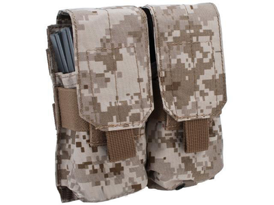 Двойной подсумок для магазинов молле Shark Molle M16 Double Mag Pouch 80001207, 900D Digital Desert ( АОР1)