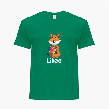 Дитяча футболка для дівчаток Лайк Лиса (Likee Fox) (25186-1033-75) 134-140 см Бавовна Темно-зелений