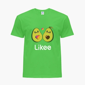 Детская футболка для девочек Лайк Авокадо (Likee Avocado) (25186-1031-38) 104-110 см Хлопок Зеленый