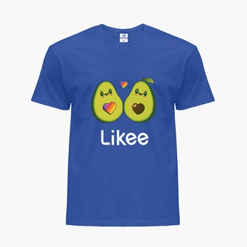 Детская футболка для девочек Лайк Авокадо (Likee Avocado) (25186-1031-63) 134-140 см Хлопок Синий