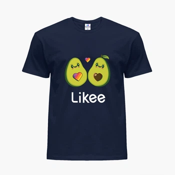 Детская футболка для девочек Лайк Авокадо (Likee Avocado) (25186-1031-79) 104-110 см Хлопок Темно-синий
