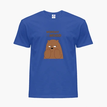 Дитяча футболка для дівчаток Вся правда про ведмедів (We Bare Bears) (25186-2900-63) 134-140 см Бавовна Синій