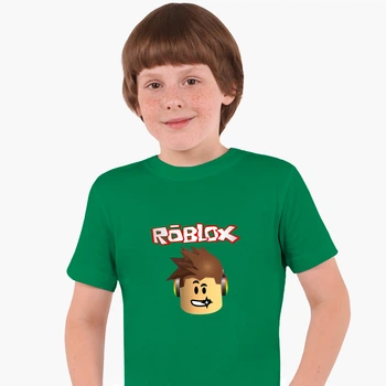 Детская футболка для мальчиков Роблокс (Roblox) (25186-1713-40) 134-140 см Хлопок Зеленый