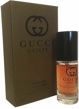 Мініатюра Парфумована вода для чоловіків Gucci Guilty Absolute Homme 8 мл (8005610344300)