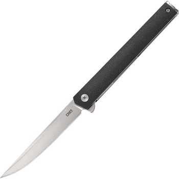 EDC нож CRKT CEO Flipper Plain Edge Satin with Black Handle 7097