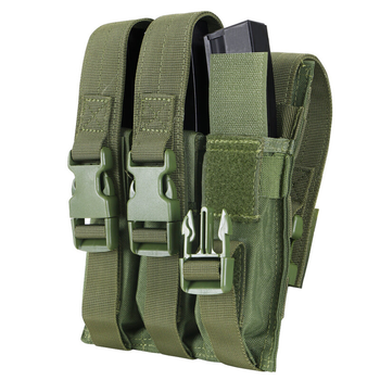 Подсумок для магазинов пистолета-пулемета тройний молле Condor MP5 Mag Pouch MA37 Олива (Olive)