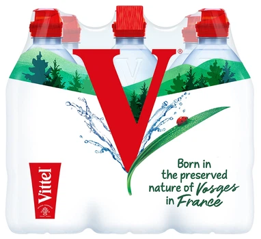 Упаковка минеральной негазированной воды Vittel Sport 0.75 л х 6 бутылок (3179730117856)