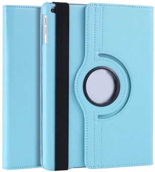 Кожаный чехол Circle для iPad 10.2 2020 (Поворотный) Light Blue (26055)