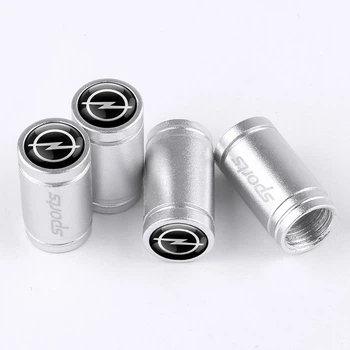 Колпачки на ниппель для автомобиля Опель Alitek Sports Silver Opel, 4 шт (67422)