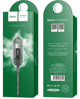 Кабель Hoco X14 Times Speed Micro 1m Black