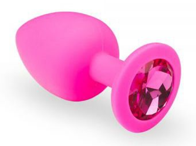 Силиконовая анальная пробка Slash Silicone, M цвет розовый/темно-розовый (20638817000000000)