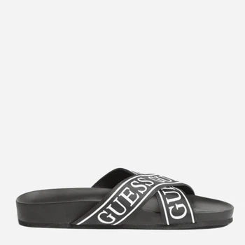 Шлепанцы Guess 37 23.5 см Черные с белым (H2000029548239)