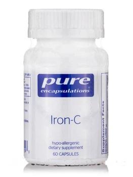 Залізо Pure Encapsulations (Iron-C) 60 капсул