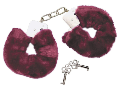 Металеві наручники з хутром Bad Kitty Handschellen колір фіолетовий (14239017000000000)