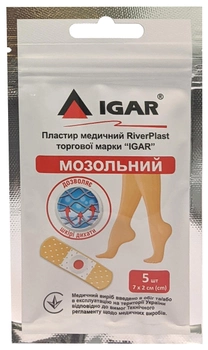 Пластырь медицинский Igar RiverPlast мозольный (4820230370348)