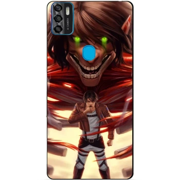 Силиконовый бампер чехол Candy для ZTE Blade A7s 2020 с аниме Attack on Titan