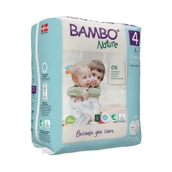 Еко Підгузники Bambo Nature Maxi 4 (7-14 кг), 24 шт. Bambo Nature (19254)