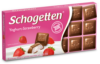 Шоколадка Schogetten Yoghurt-Strawnberry Молочный 100г (ШМ-00016)