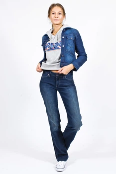 Джинсы Wrangler Sara Regular Straight Fit (W212QC818) Серый 28-34