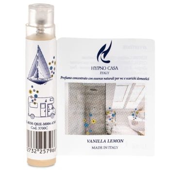 Парфюм для туалетів і побутових стоків, концентрат Hypno Casa Vanilla Lemon, монодоза 1,2мл (3700С)